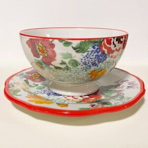 The Pioneer Woman Country Garden Collection Footed Bowl and Plate